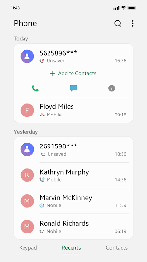 Contacts Screenshot 3