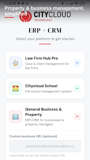 Citycloud ERP+CRM Screenshot 3