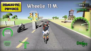 Wheelie Challenge 3D - Real wheelie drag racing Screenshot 3
