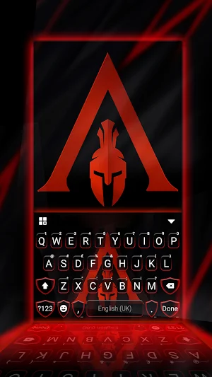 Bred Cool Warrior Keyboard Background Screenshot 0