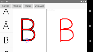 Mācies rakstīt lielos drukātos burtus un ciparus Screenshot 1