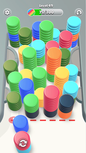 Sort Discs: Stack Color Puzzle Screenshot 2