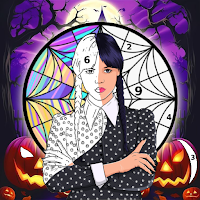 Wednesday - Halloween Coloring