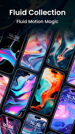 Magic Fluid Live Wallpapers 5D Screenshot 3
