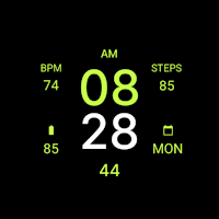Active Black Watch Face