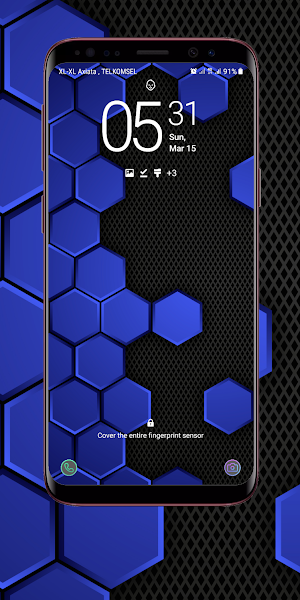 Dark Blue Wallpaper Screenshot 2