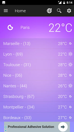 France Weather Screenshot 3