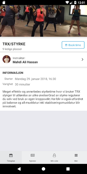 Treningssenteret Kristiansund Screenshot 1