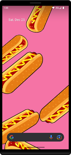 Hot Dogs Live Wallpaper Screenshot 2