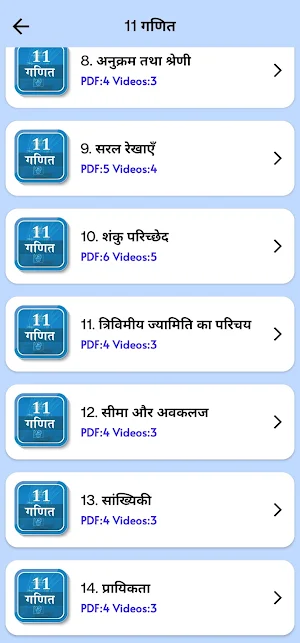 Class 11 Maths in Hindi Medium Screenshot 2