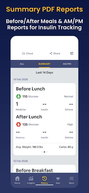 Blood Glucose App - Glucobyte Screenshot 3