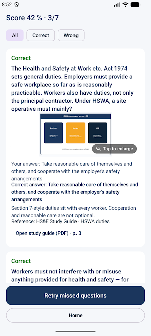 CSCS Test Prep 2026 HS&E Prep Screenshot 2