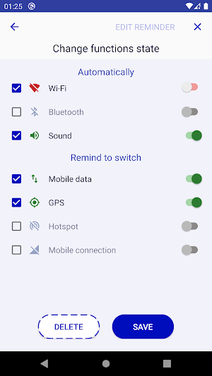 Wisets Reminder - ON/OFF Setti Screenshot 3