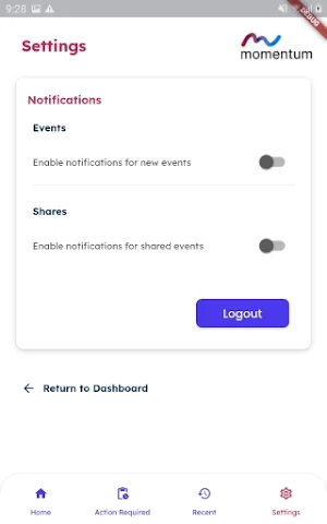 Manager - Momentum Screenshot 2