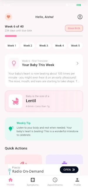 HerJourney: Period & Pregnancy Screenshot 1