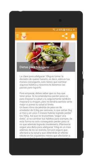 Dieta para Adelgazar Screenshot 1
