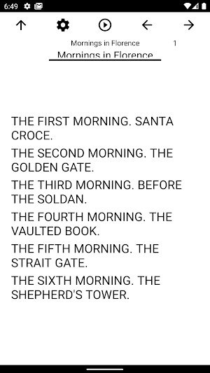 Book, Mornings in Florence Screenshot 0