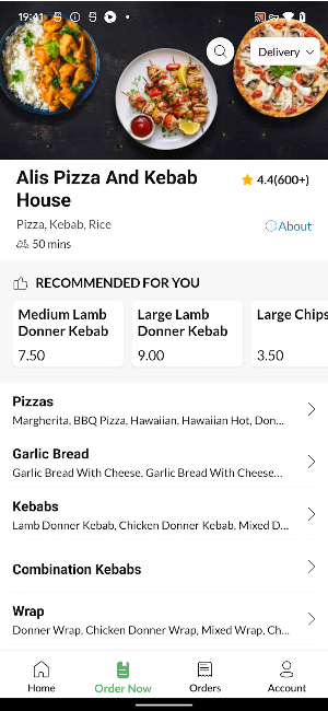 Alis Pizza And Kebab House Screenshot 2