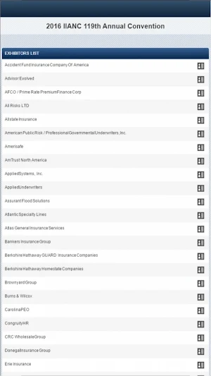 IIANC Conferences and Events Screenshot 2