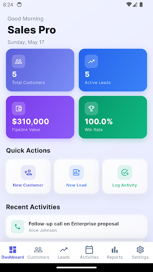 Sales CRM Lite Screenshot 0