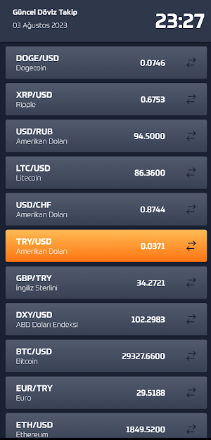 Anlık Kur Takibi Screenshot 3