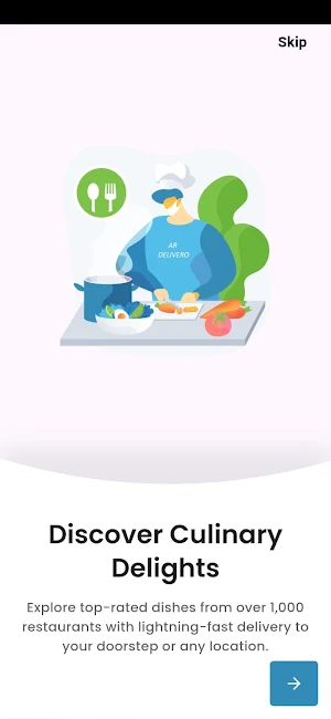 Restaurant - AR Delivero Screenshot 0