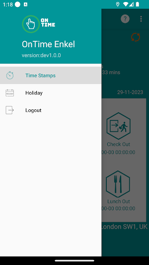OnTime Enkel Screenshot 2