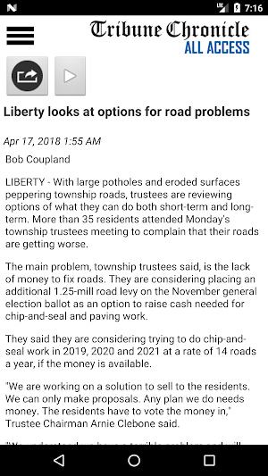 Tribune Chronicle All Access Screenshot 3