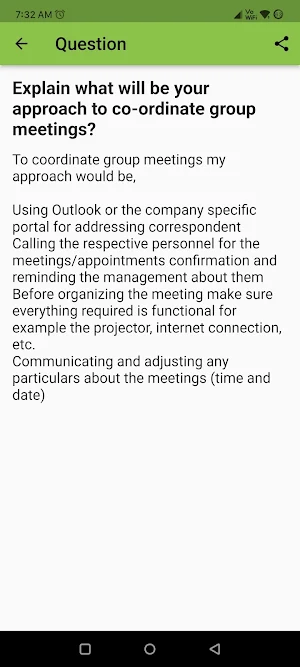 Receptionist Interview Screenshot 2