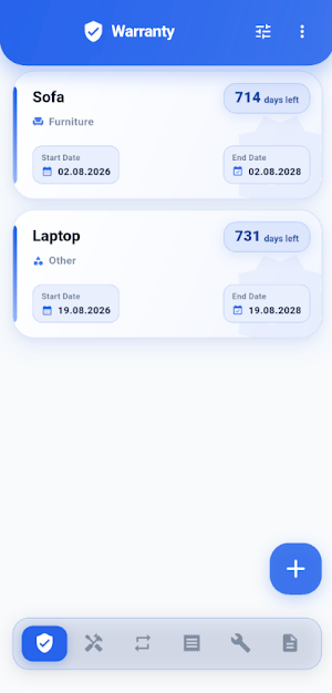 Keepit: Warranty & Sub Tracker Screenshot 0