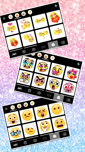 Glitter Gradient Keyboard Background Screenshot 3