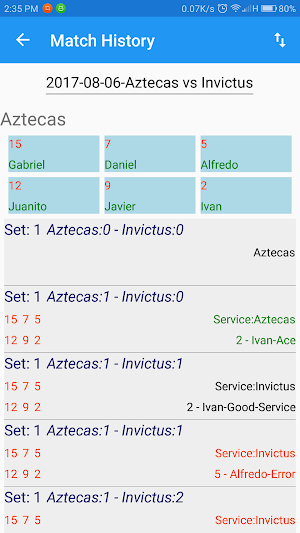 Caxlan: VolleyBall Score & Sta Screenshot 3
