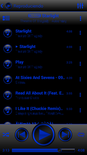 SKIN PLAYERPRO V4 ELEGANT BLUE Screenshot 2