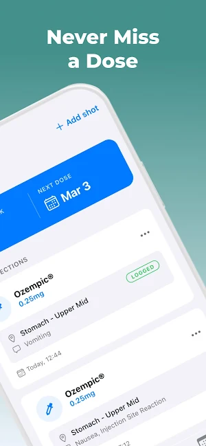 Tracky™: GLP 1 Weight Tracker Screenshot 1