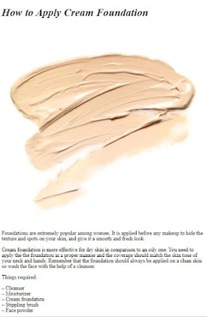 How To Apply Cream Foundation Screenshot 2