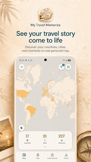 My Travel Memories: Travel Map Screenshot 0