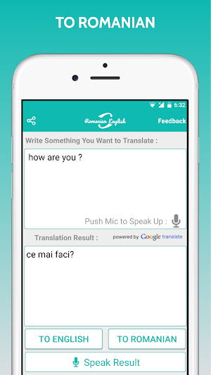 Romanian English Translator Screenshot 1