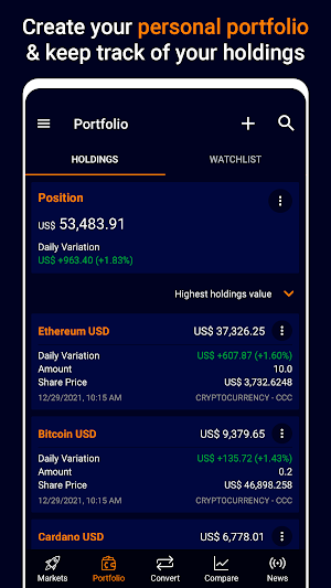 InvestCrypto: Prices & Charts Screenshot 1
