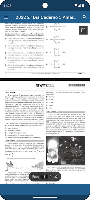 Provas anteriores do Enem Screenshot 2