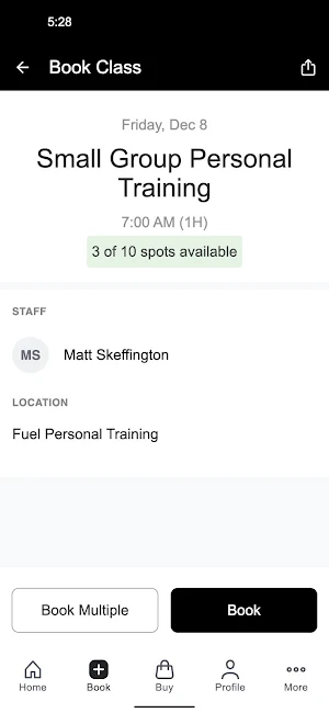 Fuel Personal Training Screenshot 2