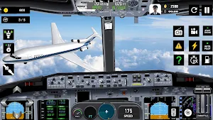 Flight Simulator Airplane Game Screenshot 2