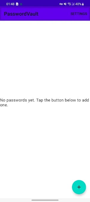 PasswordVault Screenshot 2