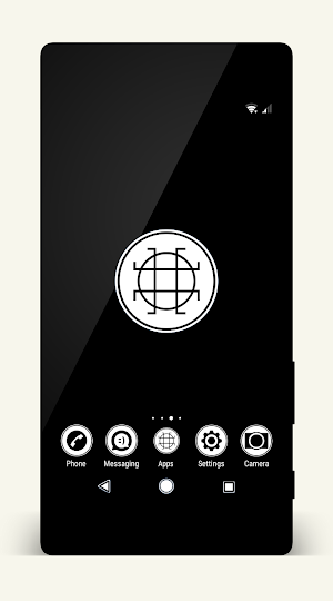 White & Black | Xperia™ Theme Screenshot 0