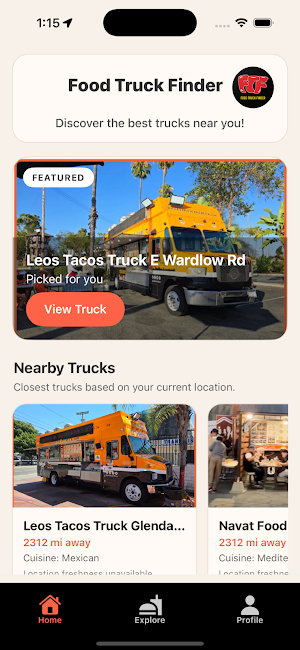 FTF: Food Truck Finder Screenshot 0