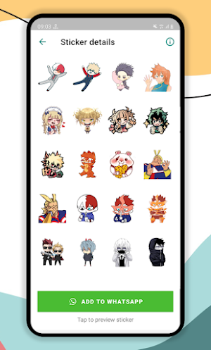 MHA Stickers Screenshot 1
