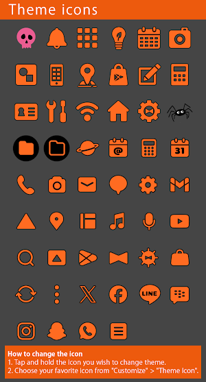 Halloween Sweets Theme +HOME Screenshot 3