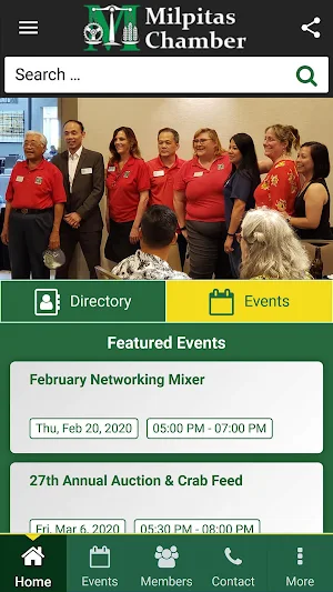 Milpitas Chamber Screenshot 3