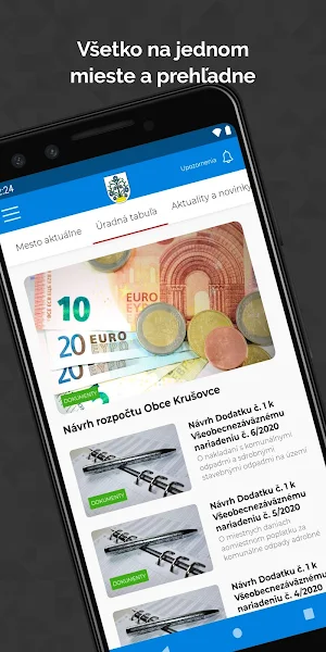 Obec Krušovce Screenshot 1