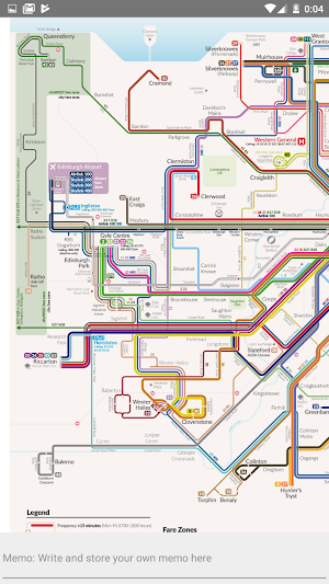 EDINBURGH BUS TRAIN MAP Screenshot 1