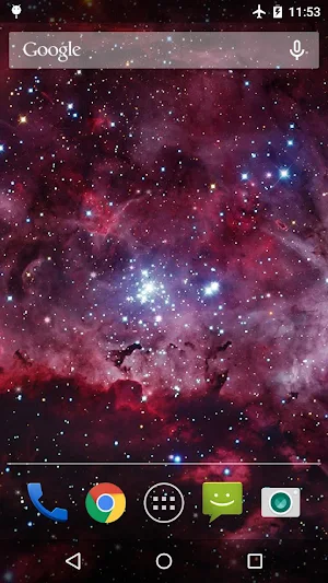 Galaxy Nebula Live WP Screenshot 1